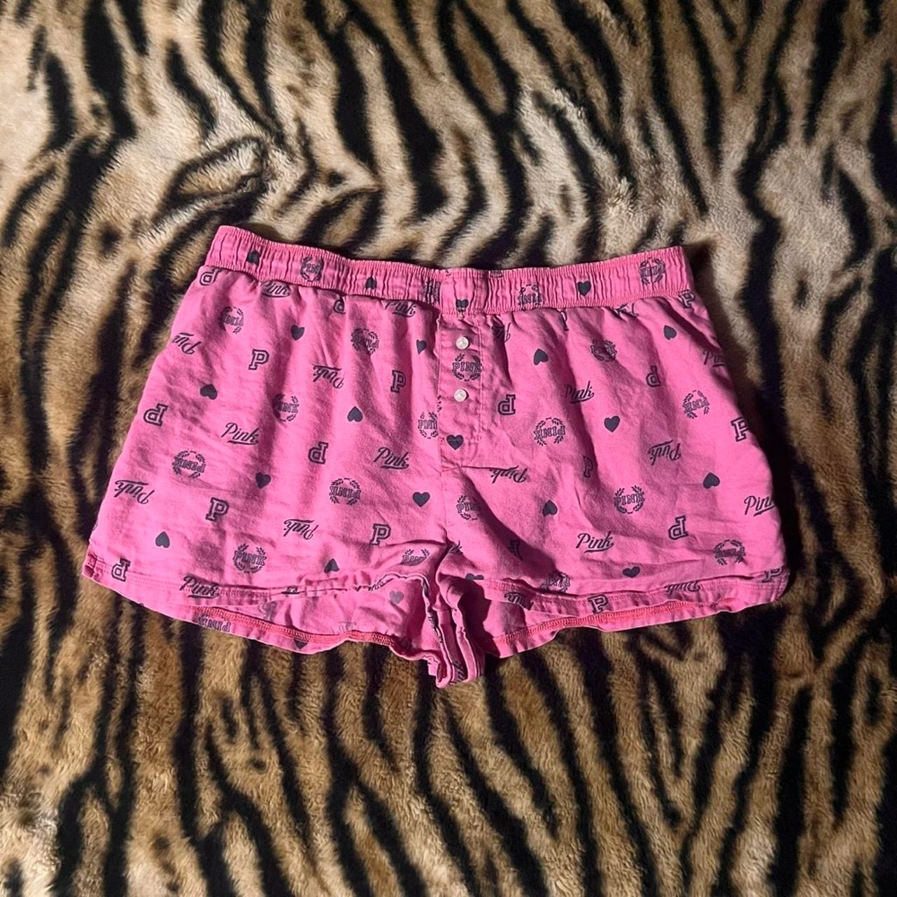 PINK Victoria's Secret Pink Logo Lounge Shorts